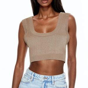 Cropped Sweater Vest