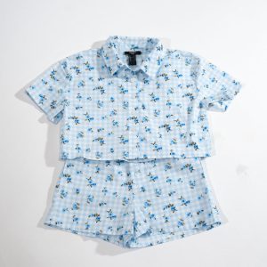 Kids Floral Short-Sleeve Shirt & Shorts Set