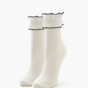 Lettuce-Edge Crew Socks