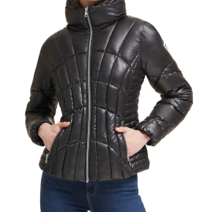 Quilted Puffer Jacket Black
