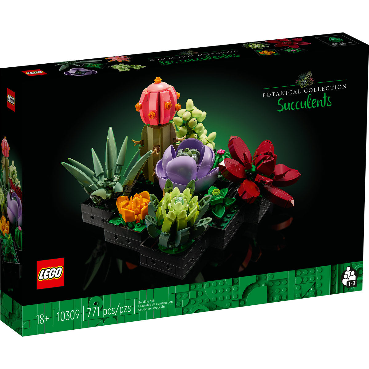 LEGO? Succulents 10309 Plant Decor Building Kit 771 Pieces - Image 2