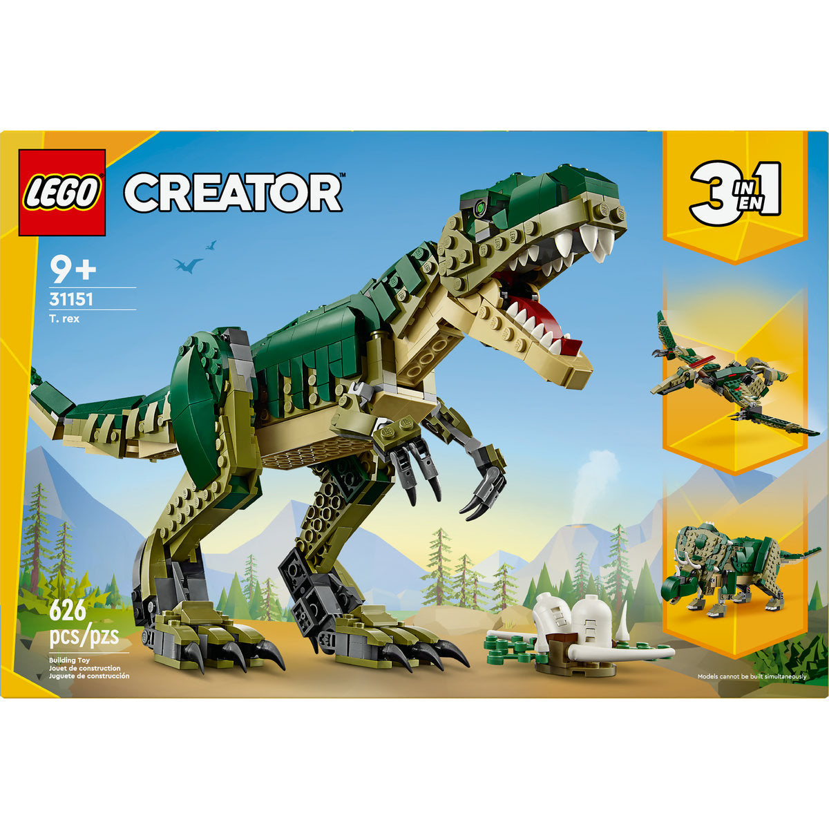 LEGO? Creator 3in1 T. Rex. Dinosaur Toy for Kids 31151 - Image 3