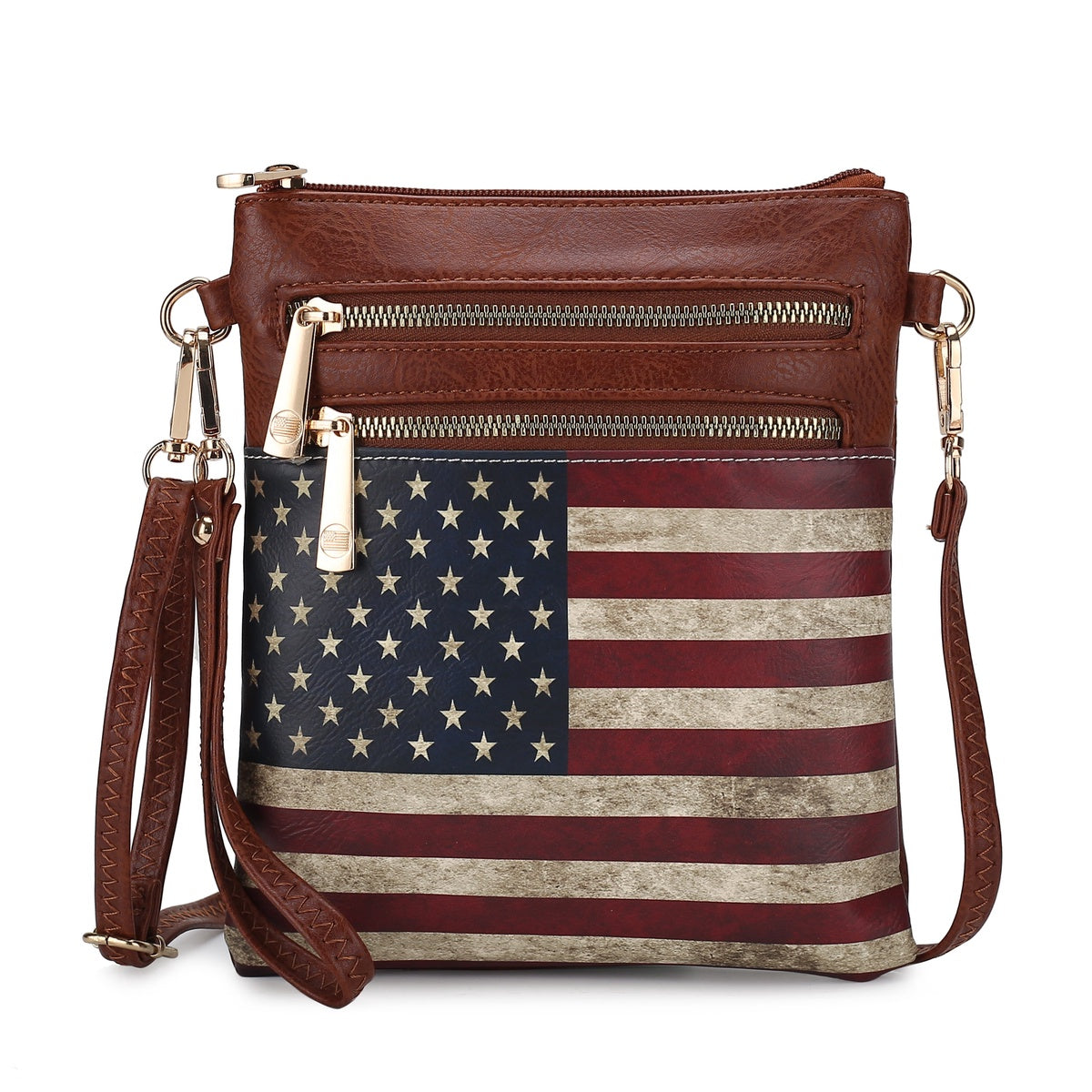 Genesis Printed Flag Crossbody Bag - Image 9