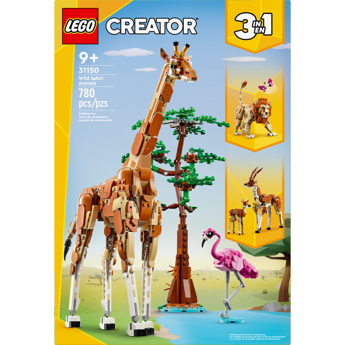 LEGO? Creator Wild Safari Animals 3in1 Set 31150 - Image 3