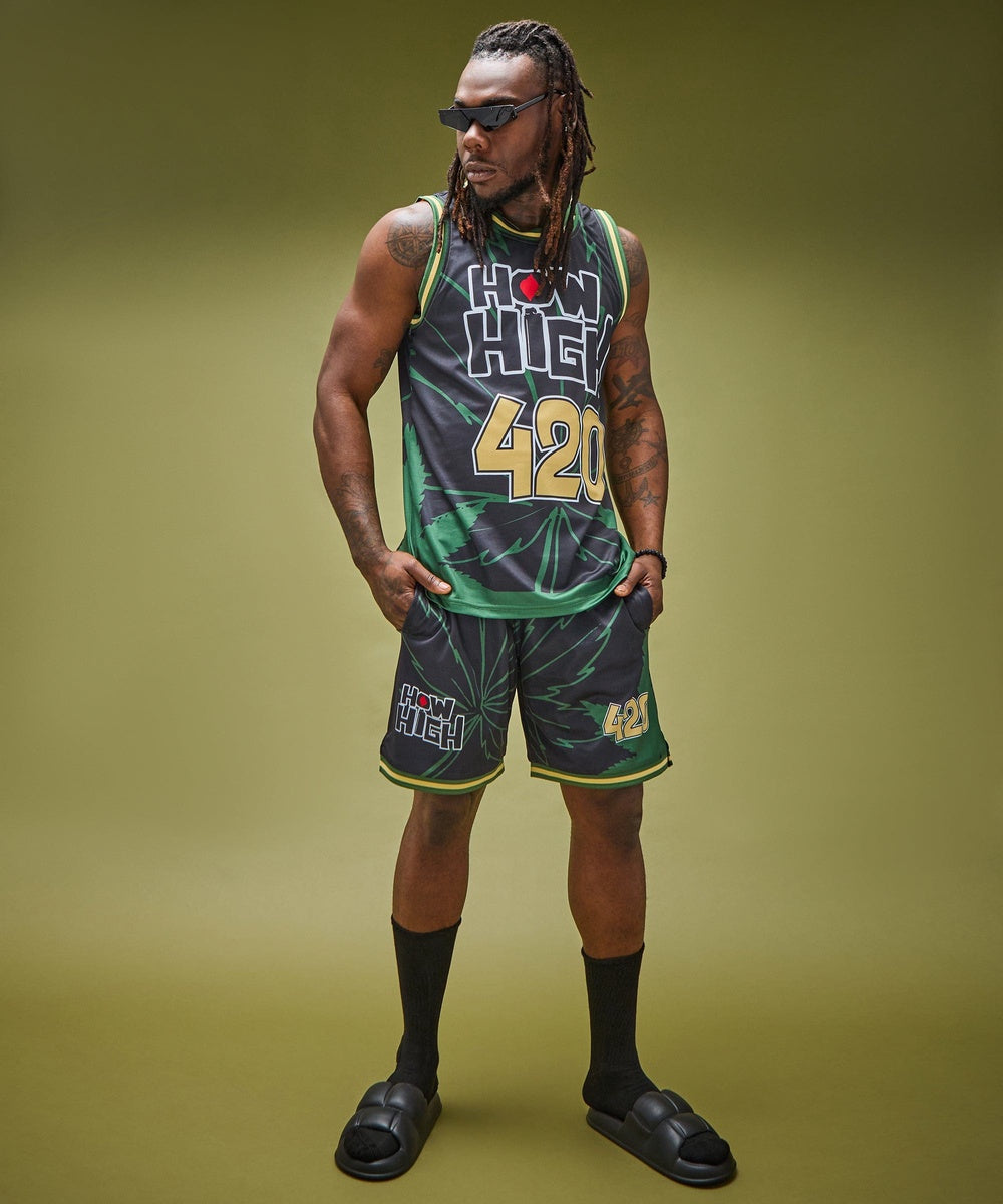 How High Basketball Short - Black - Image 10