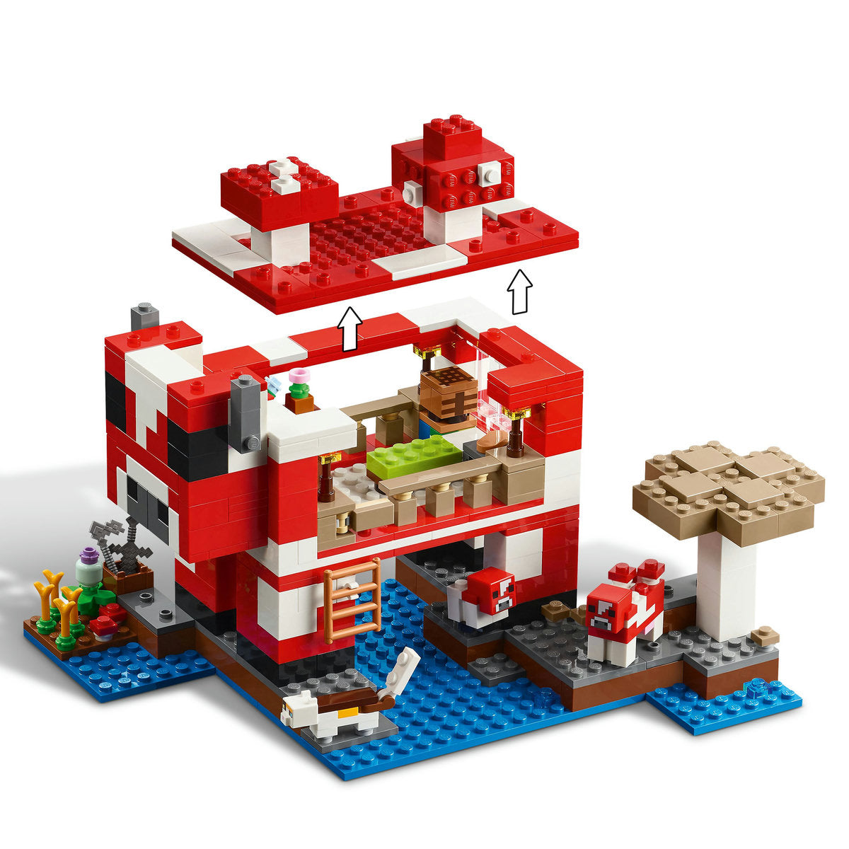 LEGO? Minecraft? the Mooshroom House Island Gamer Kit Toy for Kids 21270 - Image 6