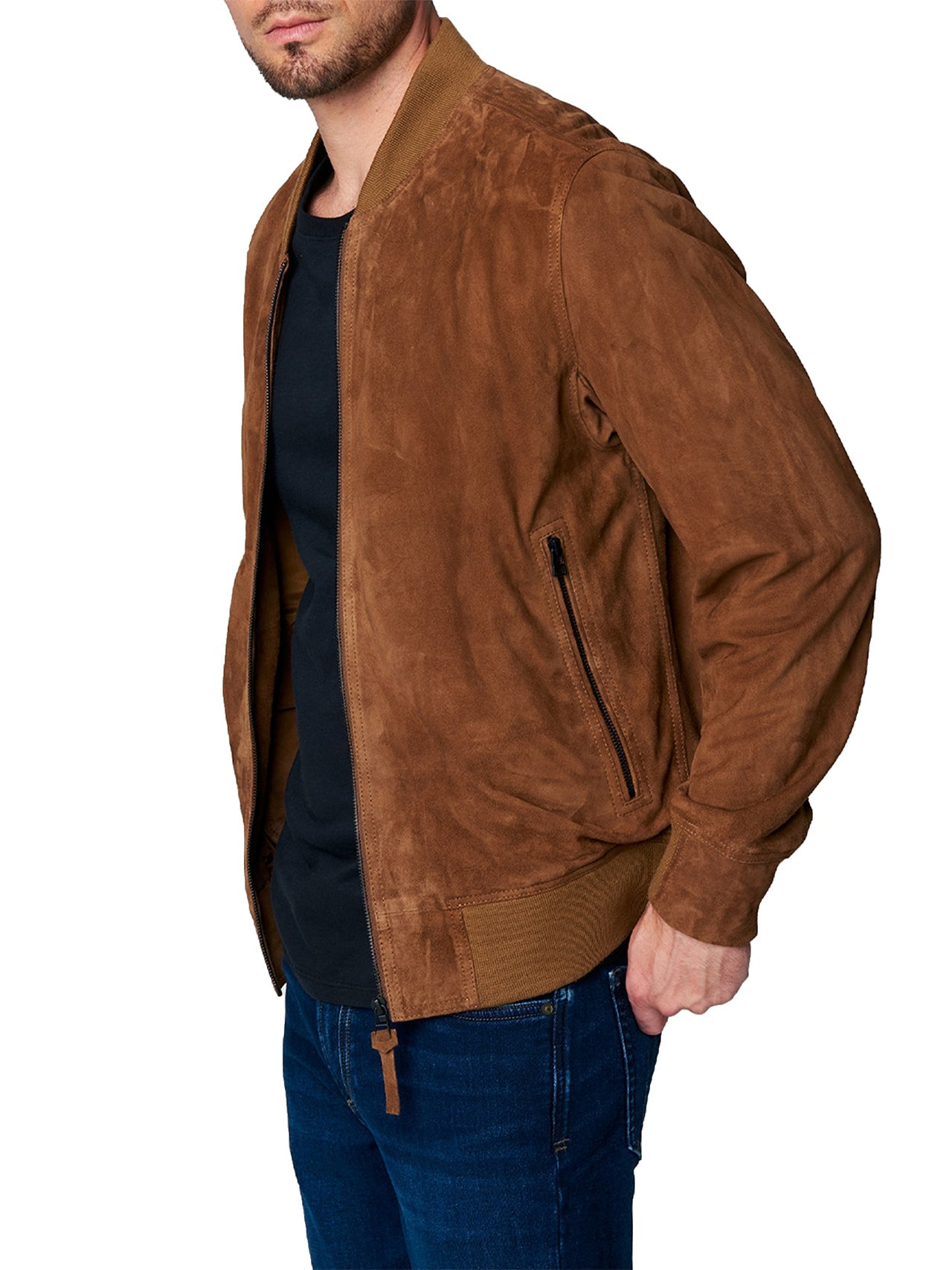 Suede Bomber Jacket - Image 4