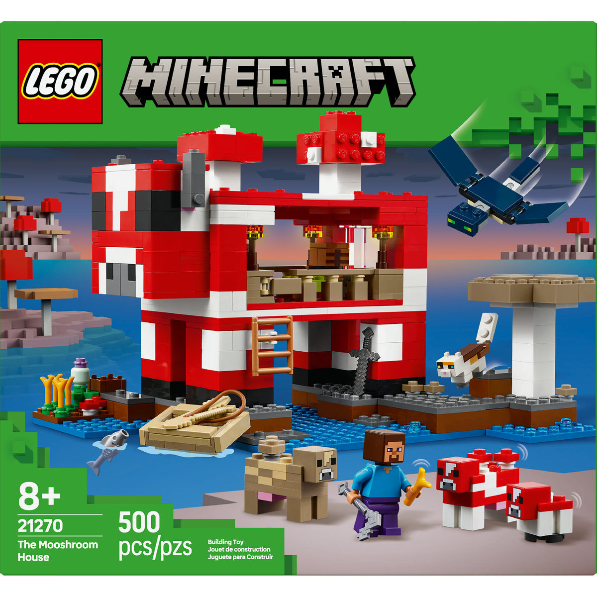LEGO? Minecraft? the Mooshroom House Island Gamer Kit Toy for Kids 21270 - Image 4