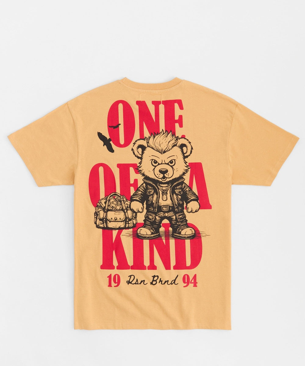 Built Different Rhinestone Short Sleeve Tee - Khaki