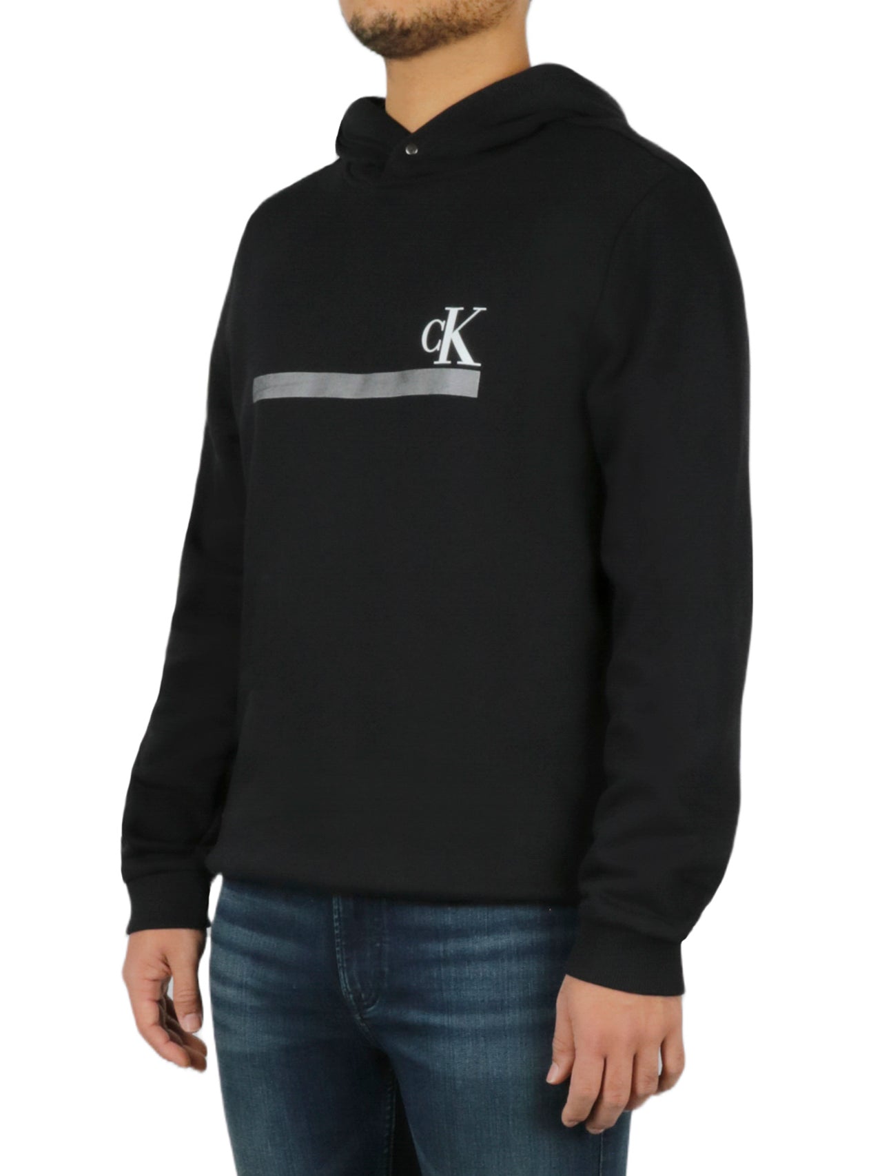 Long Sleeves Foil Stripe Hoodie - Image 2