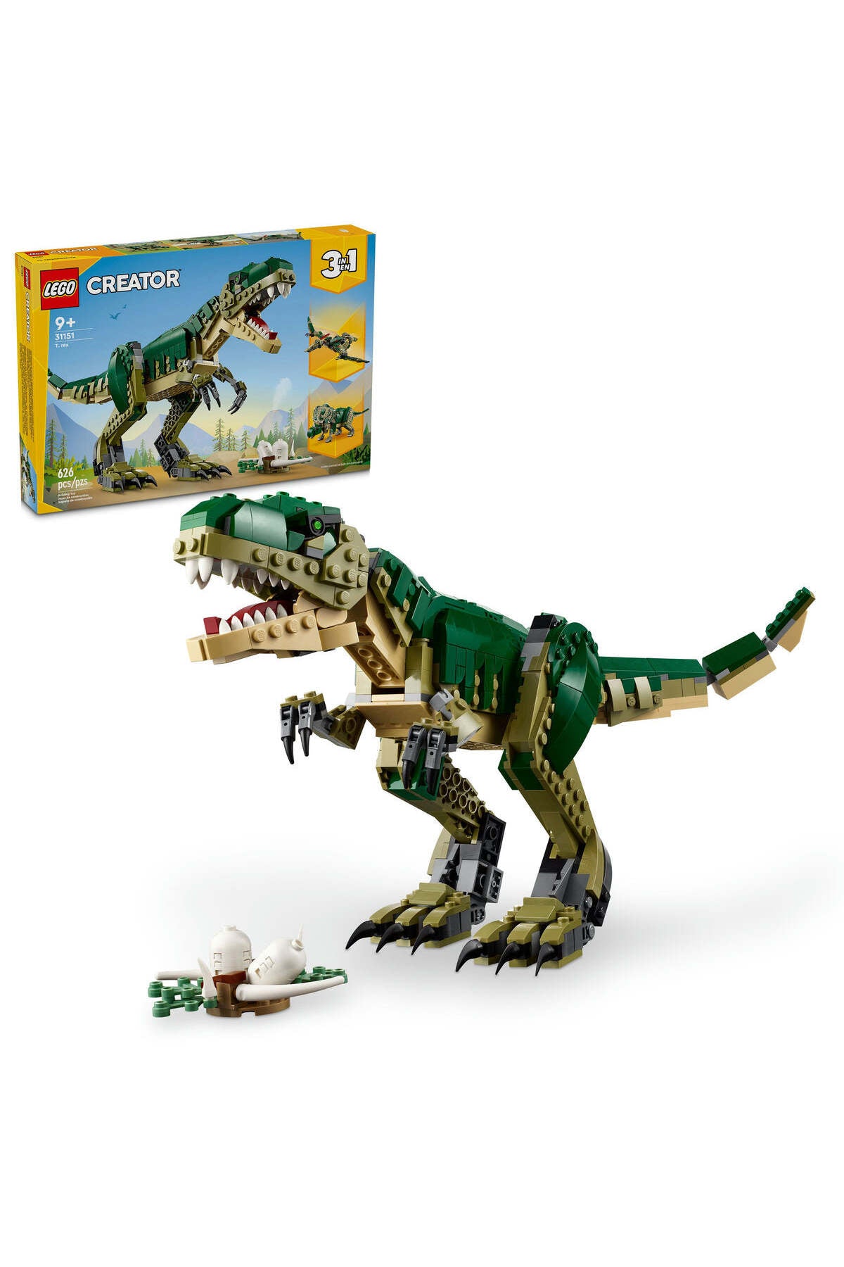 LEGO? Creator 3in1 T. Rex. Dinosaur Toy for Kids 31151