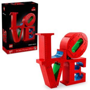 LEGO? Art LOVE. Gift for Couples and Home Decor Idea 31214