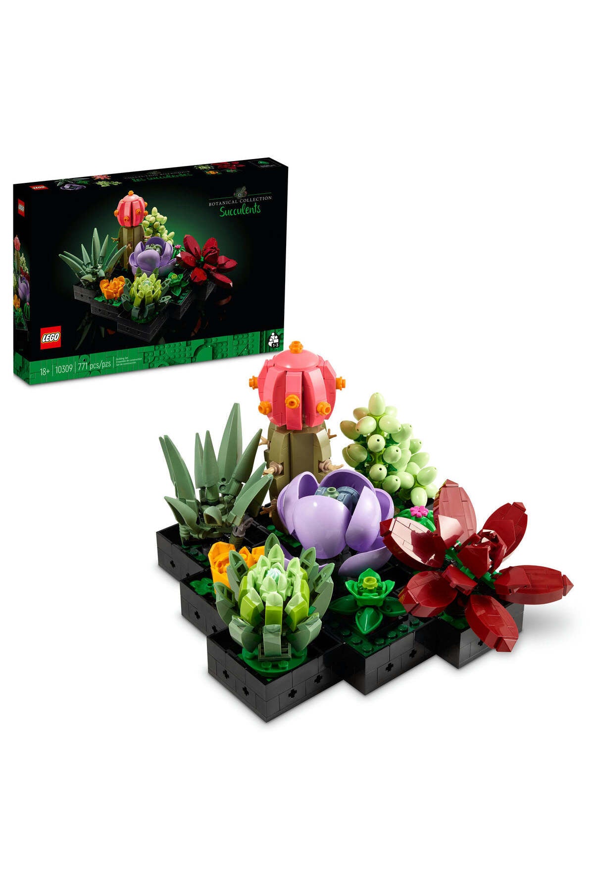 LEGO? Succulents 10309 Plant Decor Building Kit 771 Pieces