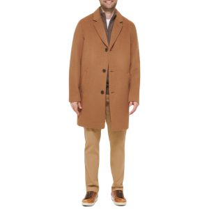 Mens Wool Coat Camel