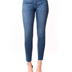 Mid Rise Cropped Skinny Jeans