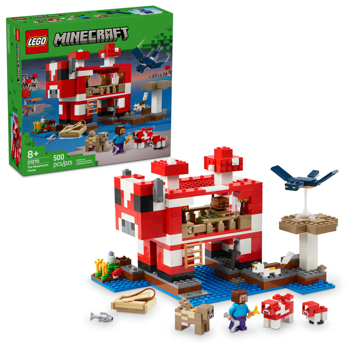 LEGO? Minecraft? the Mooshroom House Island Gamer Kit Toy for Kids 21270 - Image 2