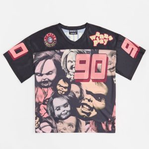 Chucky Wanna Play Football Jersey - Black