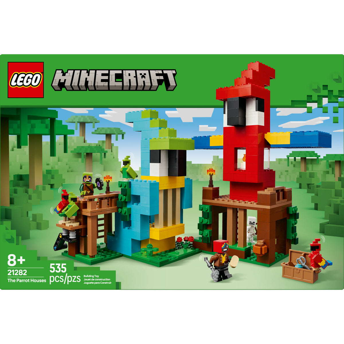 LEGO? Minecraft? the Parrot Houses. Buildable Video-Game Set 21282 - Image 3