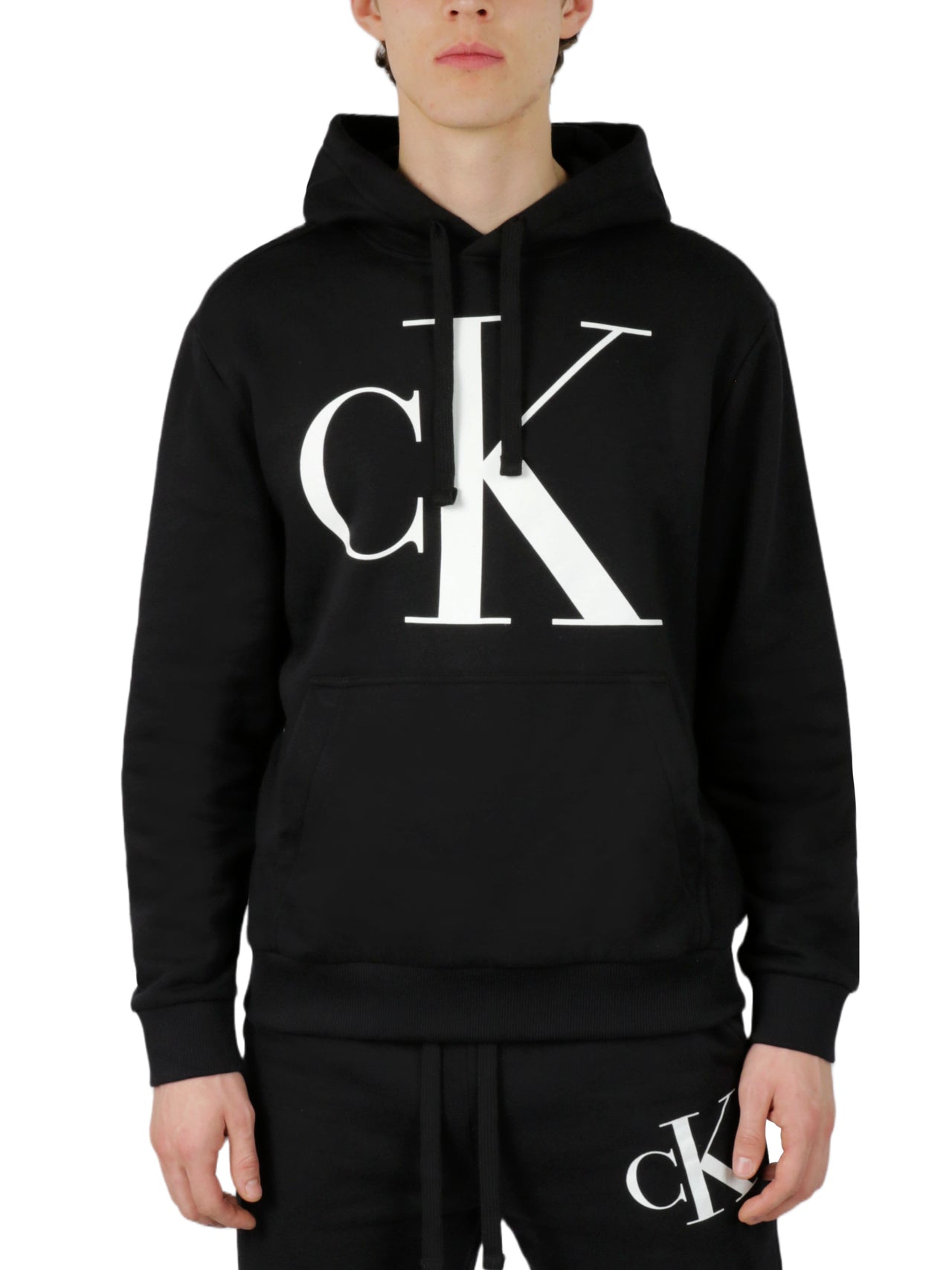 Long Sleeves Monogram Fleece Hoodie - Image 2