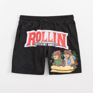 Cheech & Chong Rollin Homies Mesh Short - Black