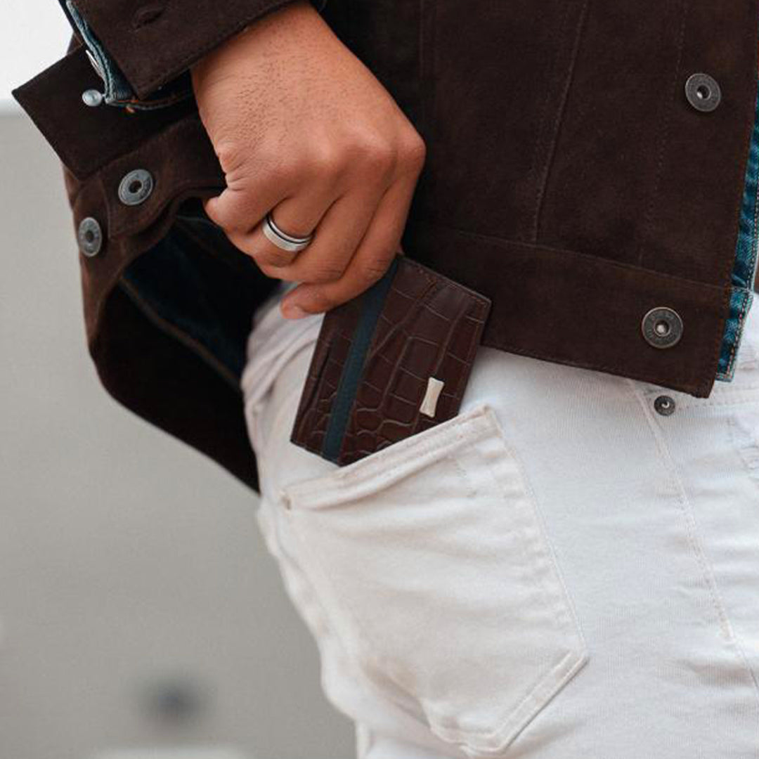 Genuine Gator Leather Slim Card Case - Image 2