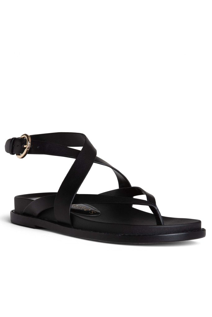 Elise Flat Leather Sandal