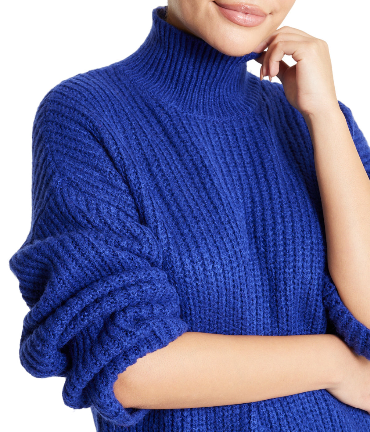 Turtleneck Funnel Sweater Dress - Image 4