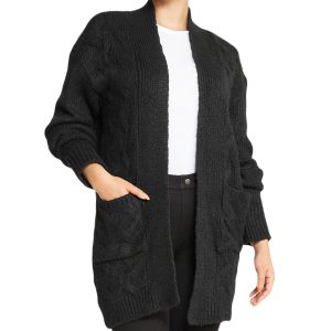 Cable Flyaway Cardigan