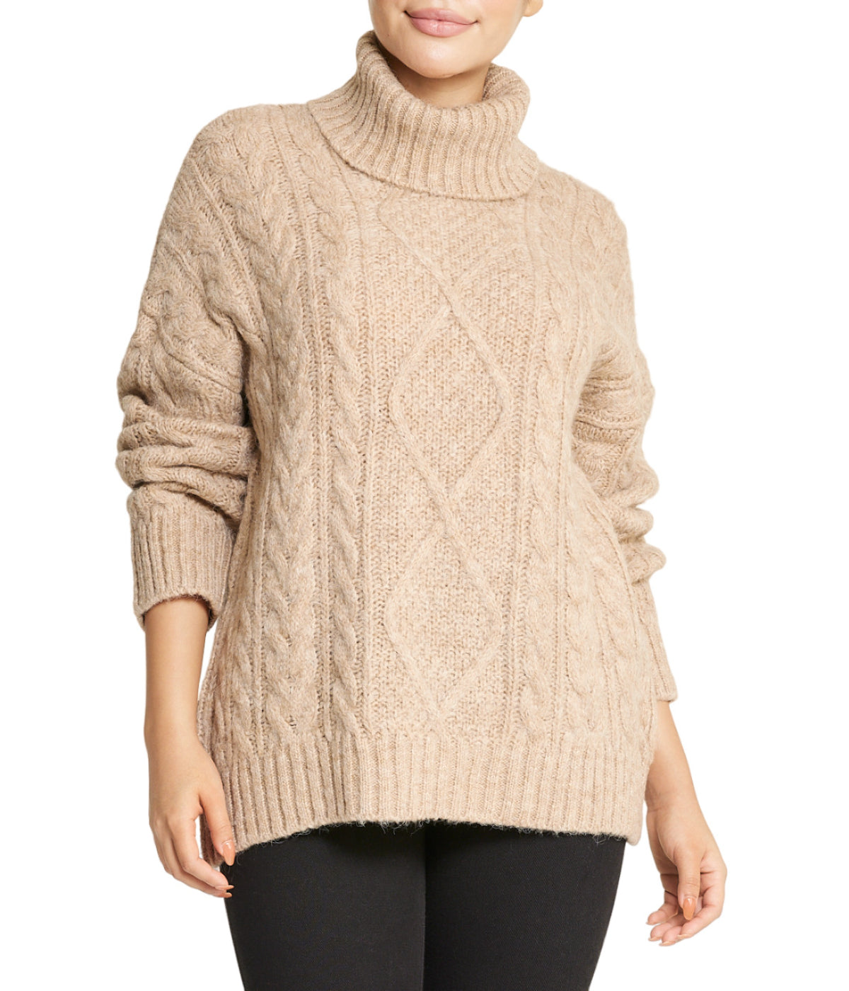 Cable Turtleneck Sweater - Image 5