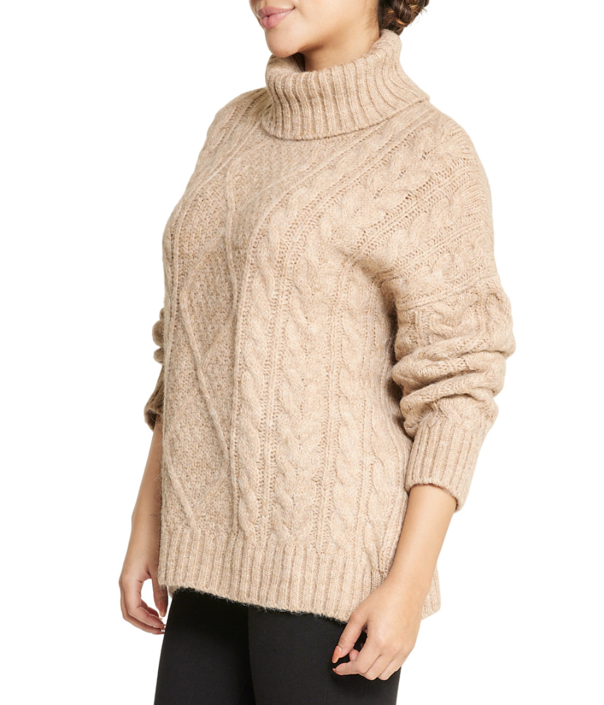 Cable Turtleneck Sweater - Image 3