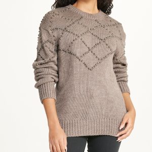 Embellished Pattern Pullover