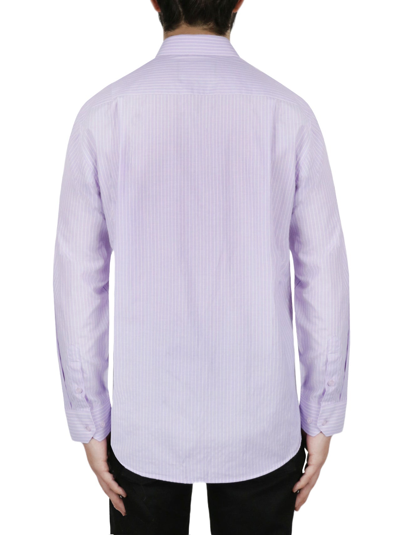 Purple Striped Dress Shirt - Image 4