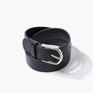 Faux Leather Buckle Belt