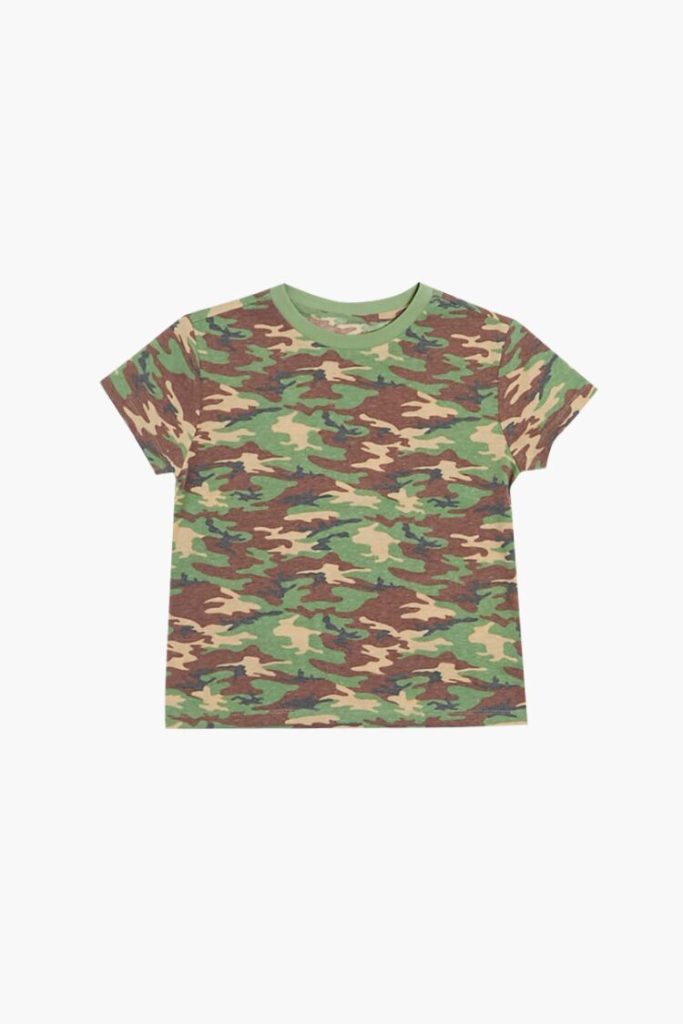 Girls Camo Print Tee (Kids)
