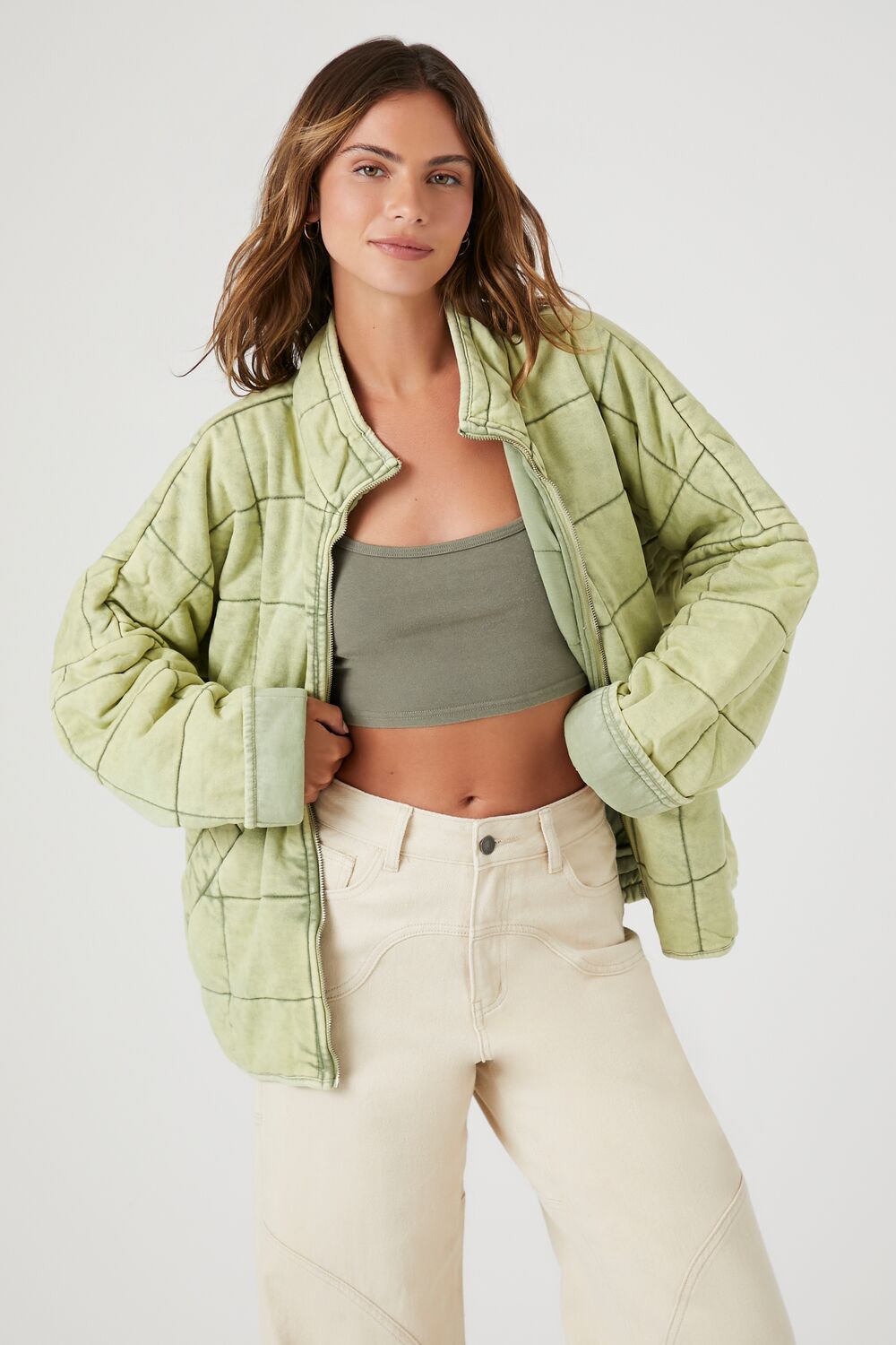 Quilted Zip-Up Jacket - Image 17