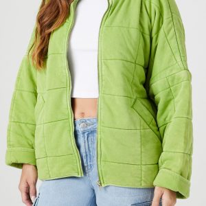Quilted Zip-Up Jacket