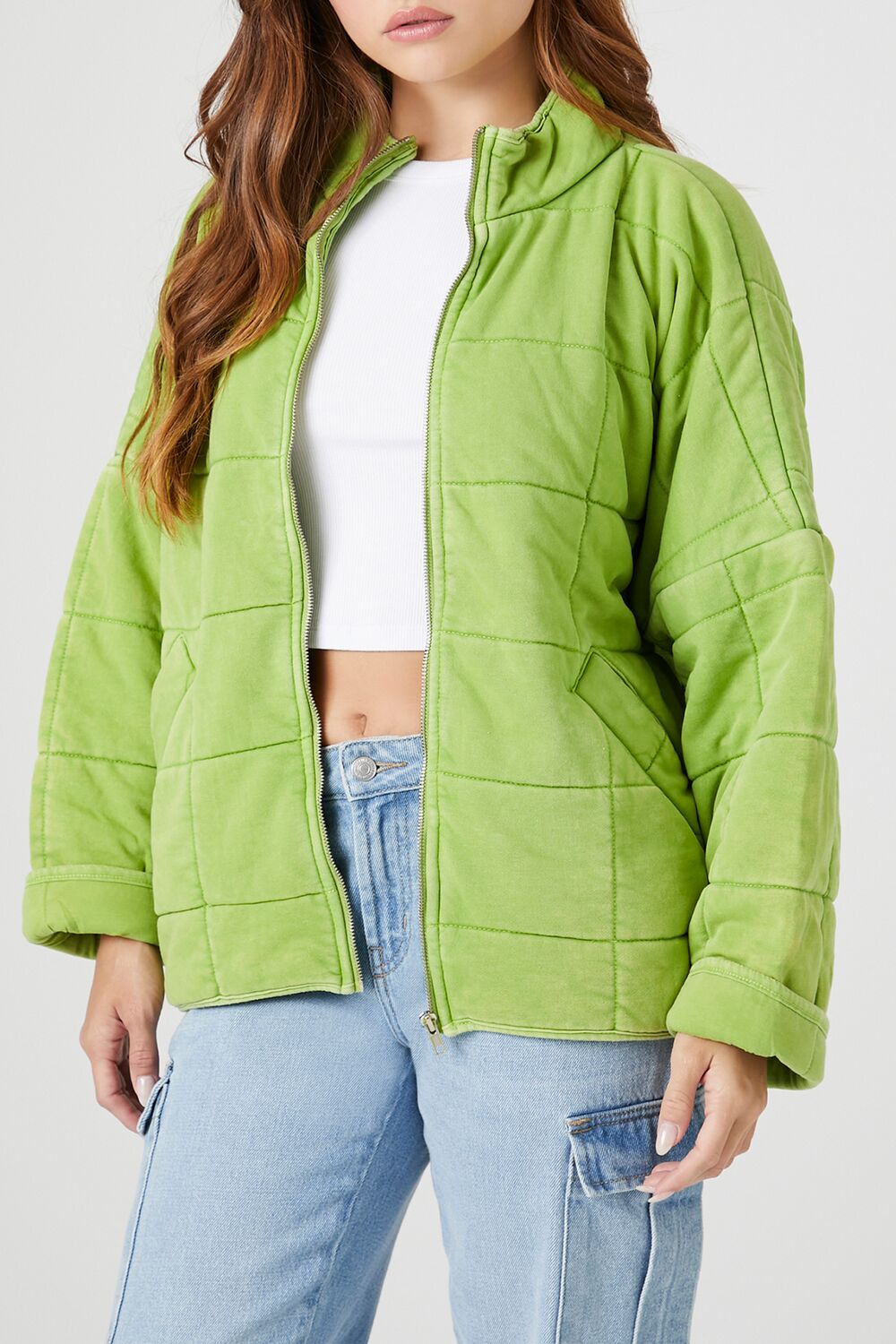 Quilted Zip-Up Jacket