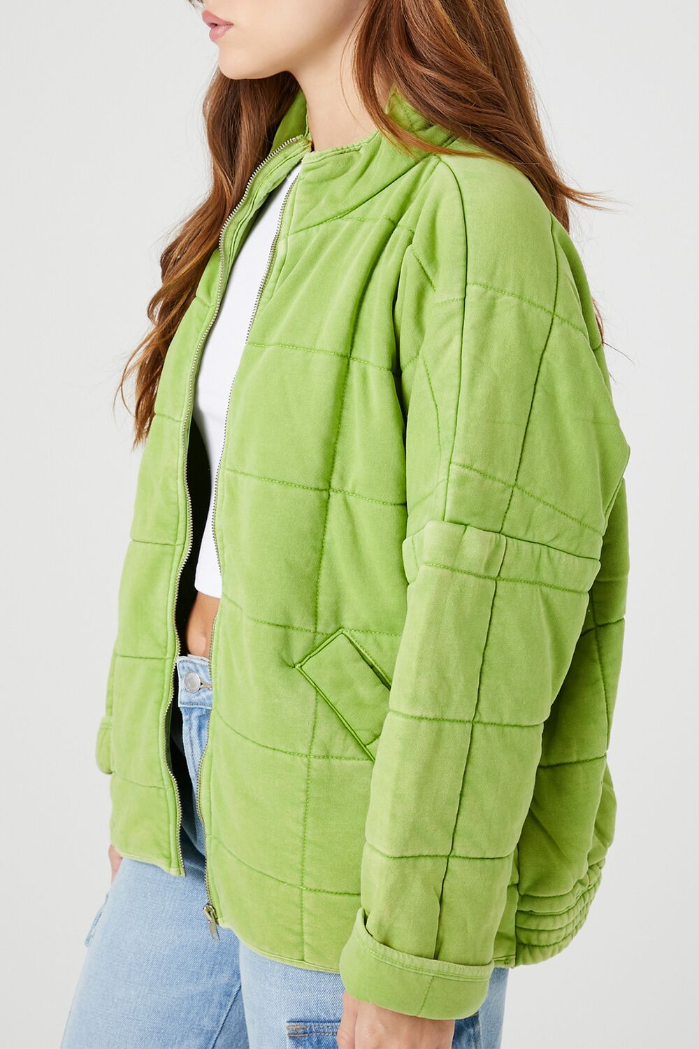 Quilted Zip-Up Jacket - Image 2