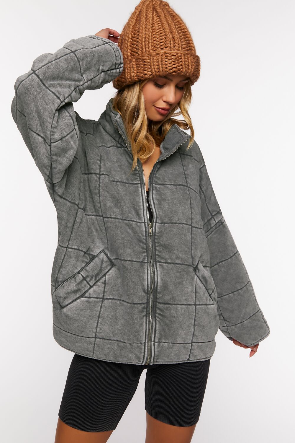 Quilted Zip-Up Jacket - Image 36