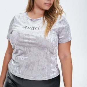 Plus Size Angel Velvet Tee
