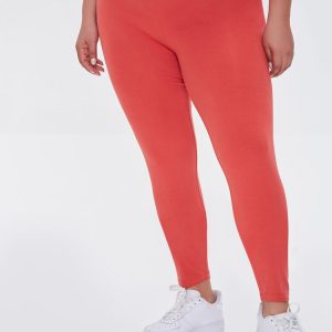 Plus Size Basic High-Rise Leggings