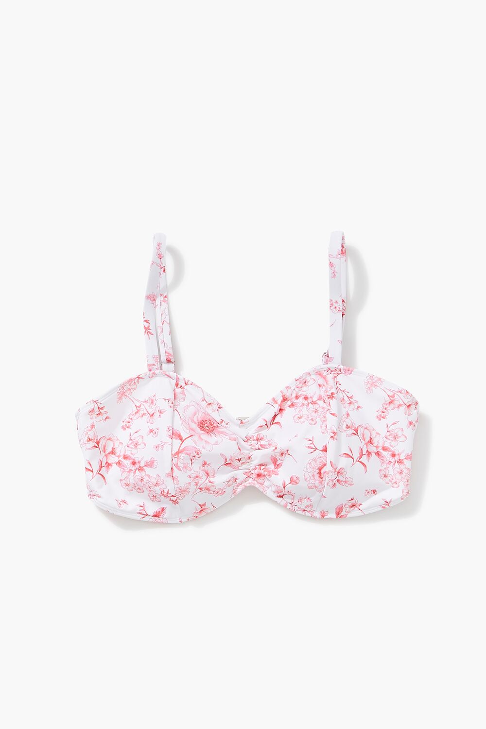Plus Size Floral Print Bralette Bikini Top - Image 4