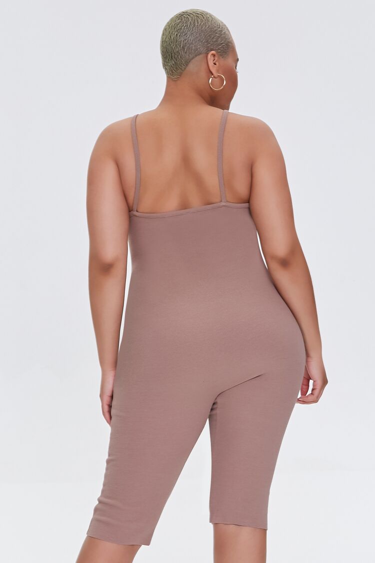 Plus Size Ribbed Cami Romper - Image 3