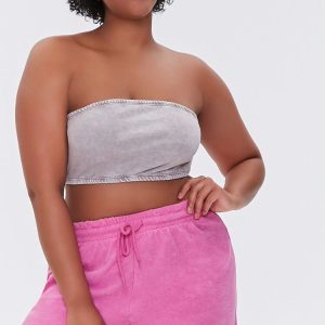 Plus Size French Terry Drawstring Shorts