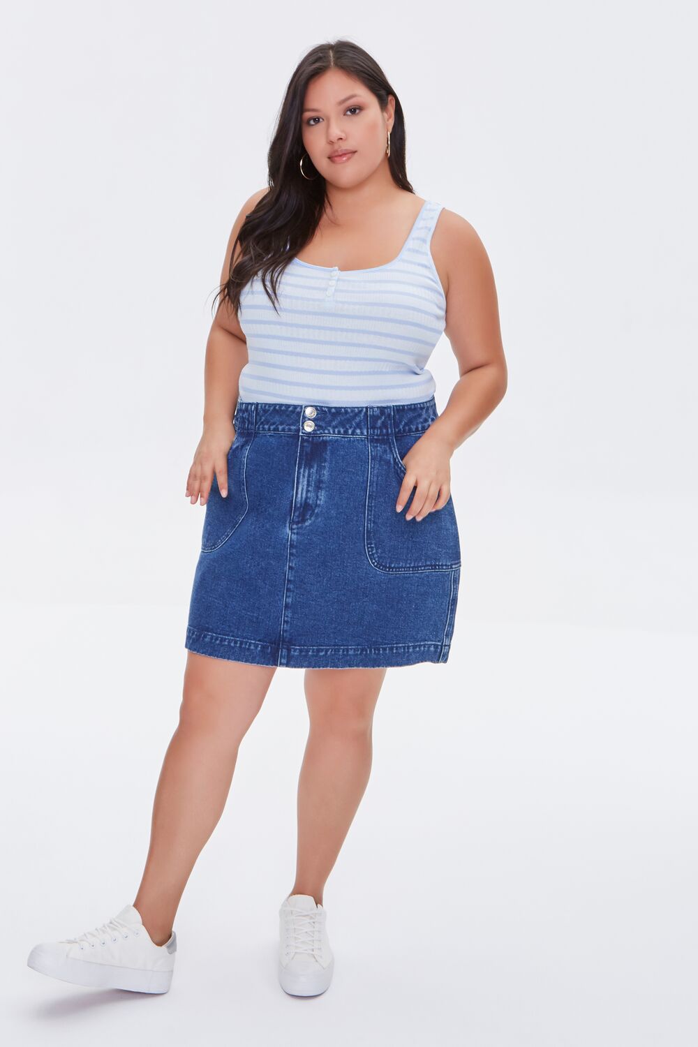 Plus Size Striped Tank Top - Image 4