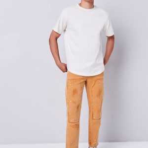 Distressed Paint Splatter Pants