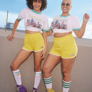 Plus Size Moxi Skates Ringer Tee