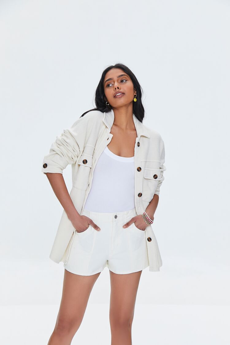 Fleece Button-Front Shacket - Image 6