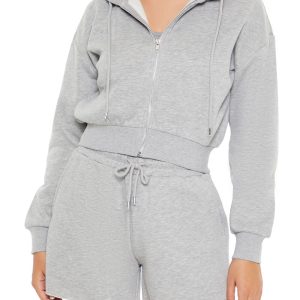 Basic Fleece Zip-Up Hoodie
