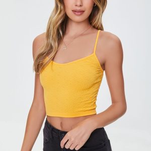 Textured Cropped Cami